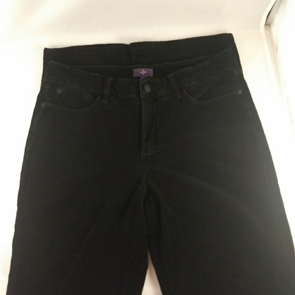 NYDJ Women's Coduroy Black Bootcut Jeans Size 8